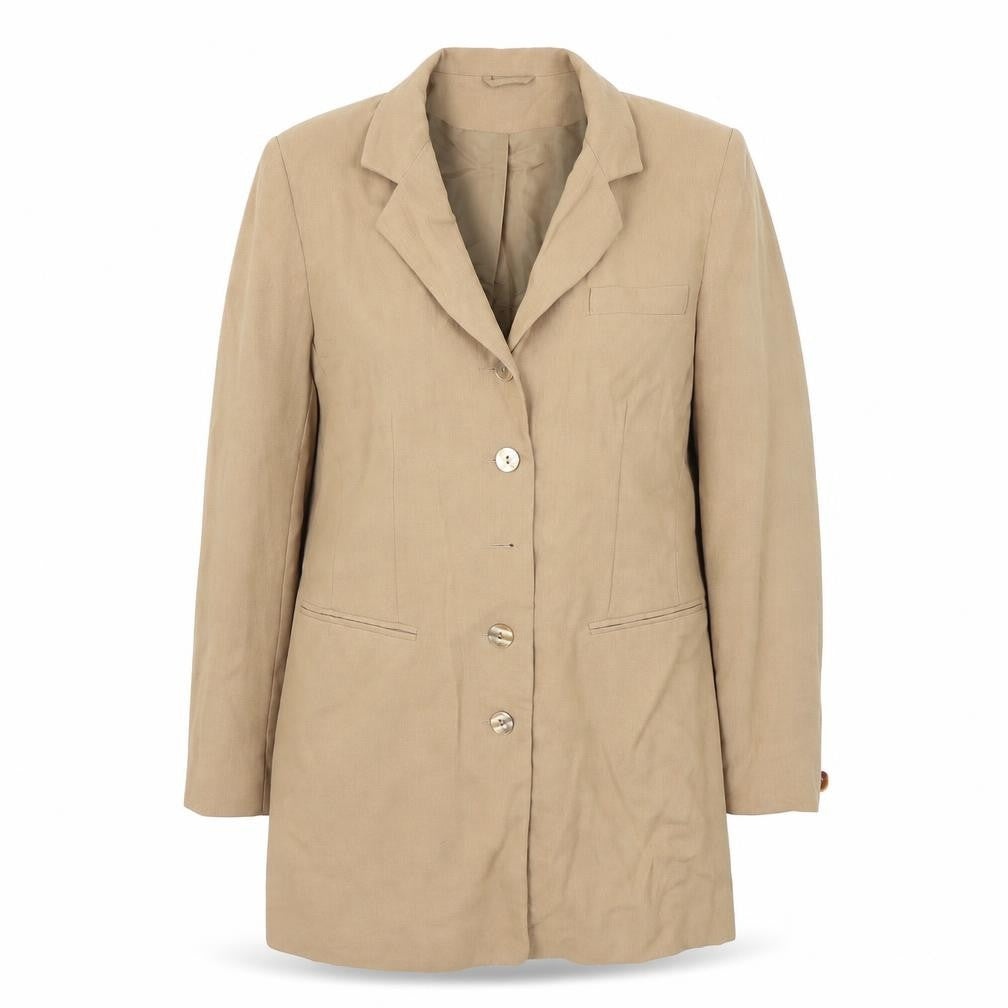 Preworn Womens Beige   Jacket Blazer Size 14