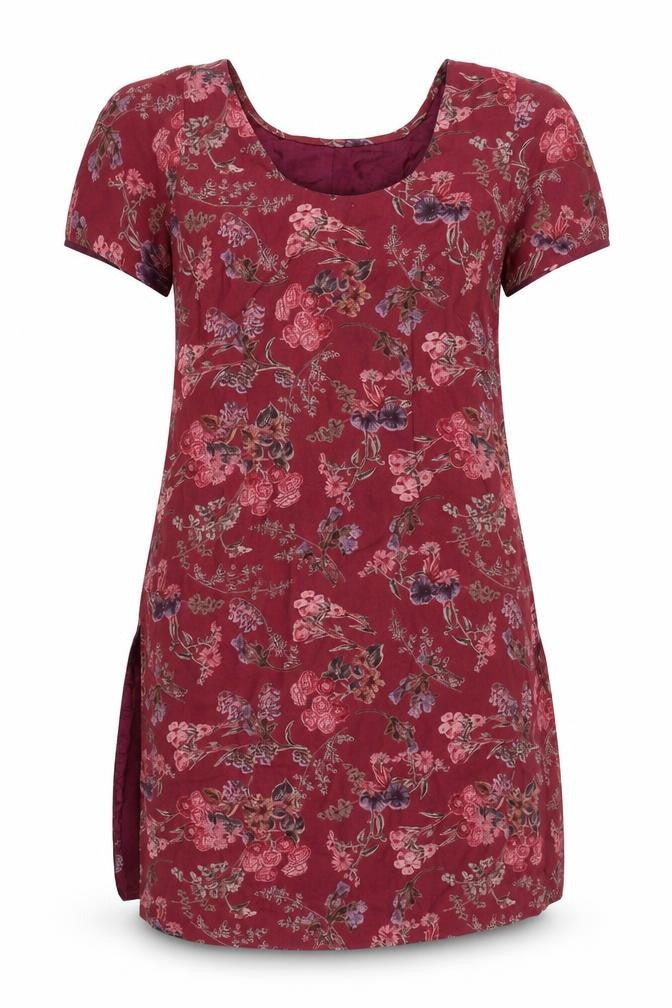 Preworn Womens Purple Floral  Fit & Flare  Size 12