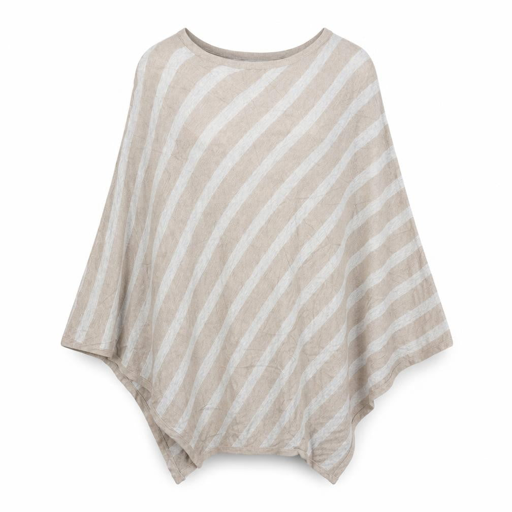 Eredi Pisano Womens Brown Striped  Shrug Jumper Size L