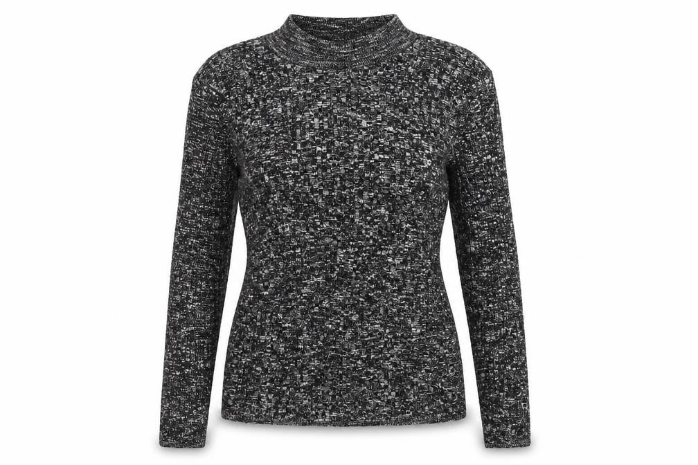 Front view of Atmosphere women’s black basic t-shirt, size UK 8