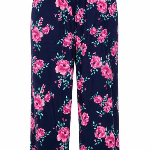 Boux Womens Blue Floral  Chemise Pyjama Pants Size 8