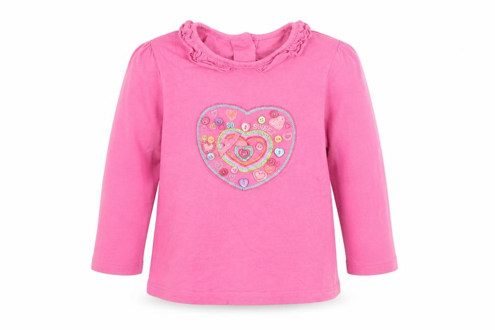 Preworn Girls Pink   Basic T-Shirt Size 12-18 Months