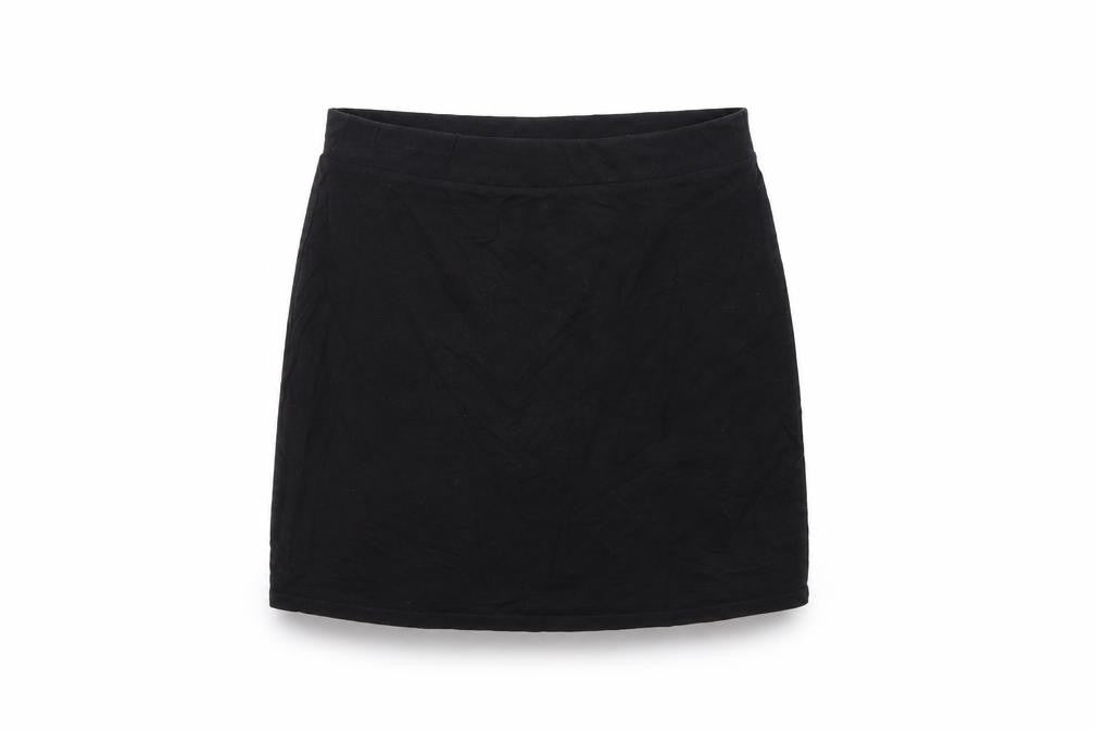 Front view of Divided women’s black a-line skirt, size M