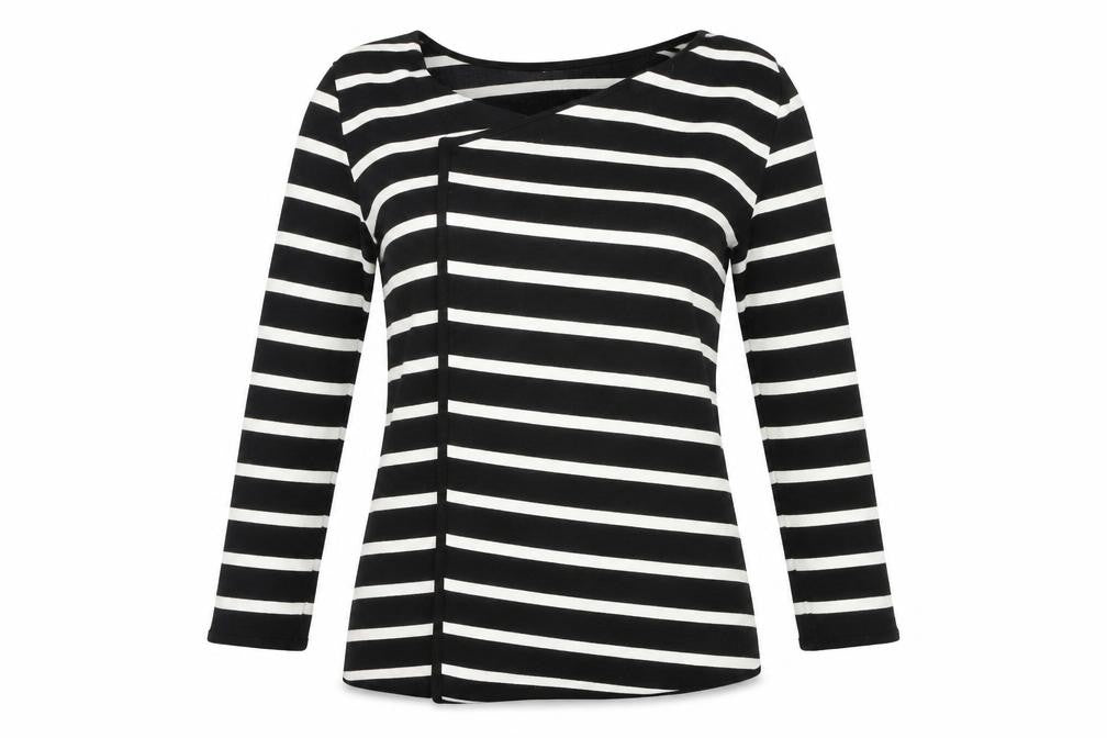 New Look Womens Black Striped  Cardigan Jumper Size 12