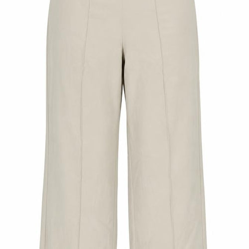 Automany Womens Beige Houndstooth  Trousers  Size 14 L27 in
