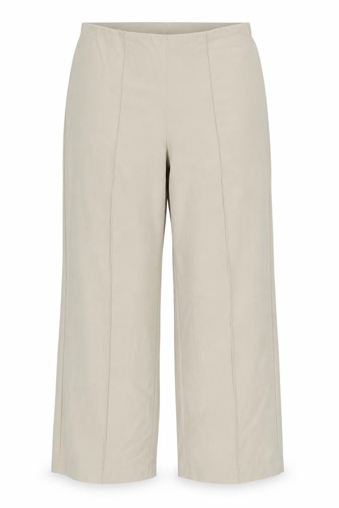 Automany Womens Beige Houndstooth  Trousers  Size 14 L27 in
