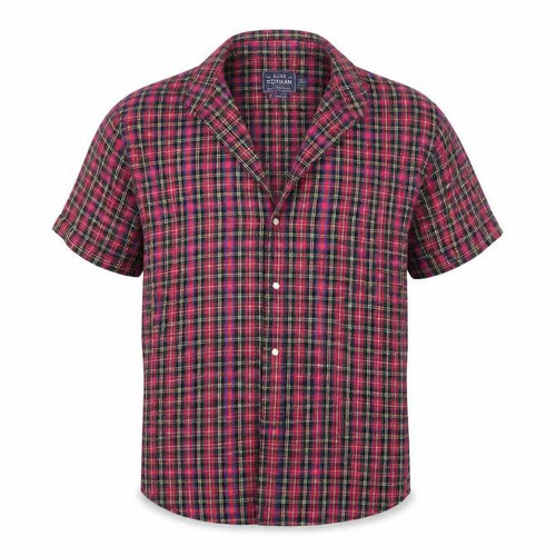 Topman Mens Red Check   Button-Up Size M