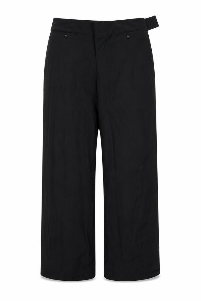 Front view of Lilac women’s black trousers, size UK 12