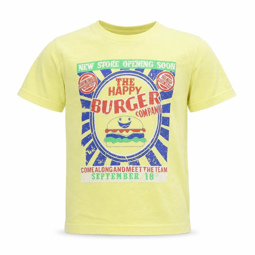 Front view of Rebel boys’ yellow basic t-shirt, size 4-5, years