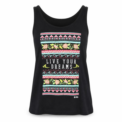 Lee Cooper Womens Black   Basic Tank Size 8
