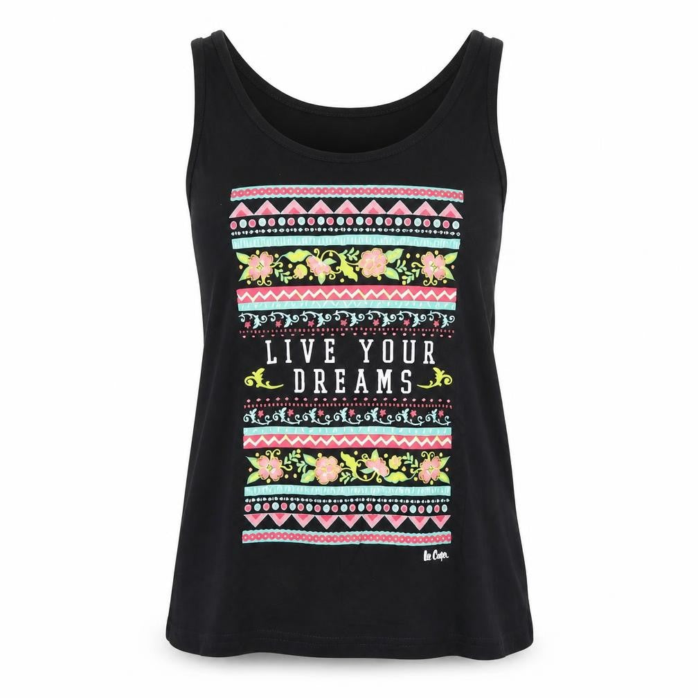 Lee Cooper Womens Black   Basic Tank Size 8