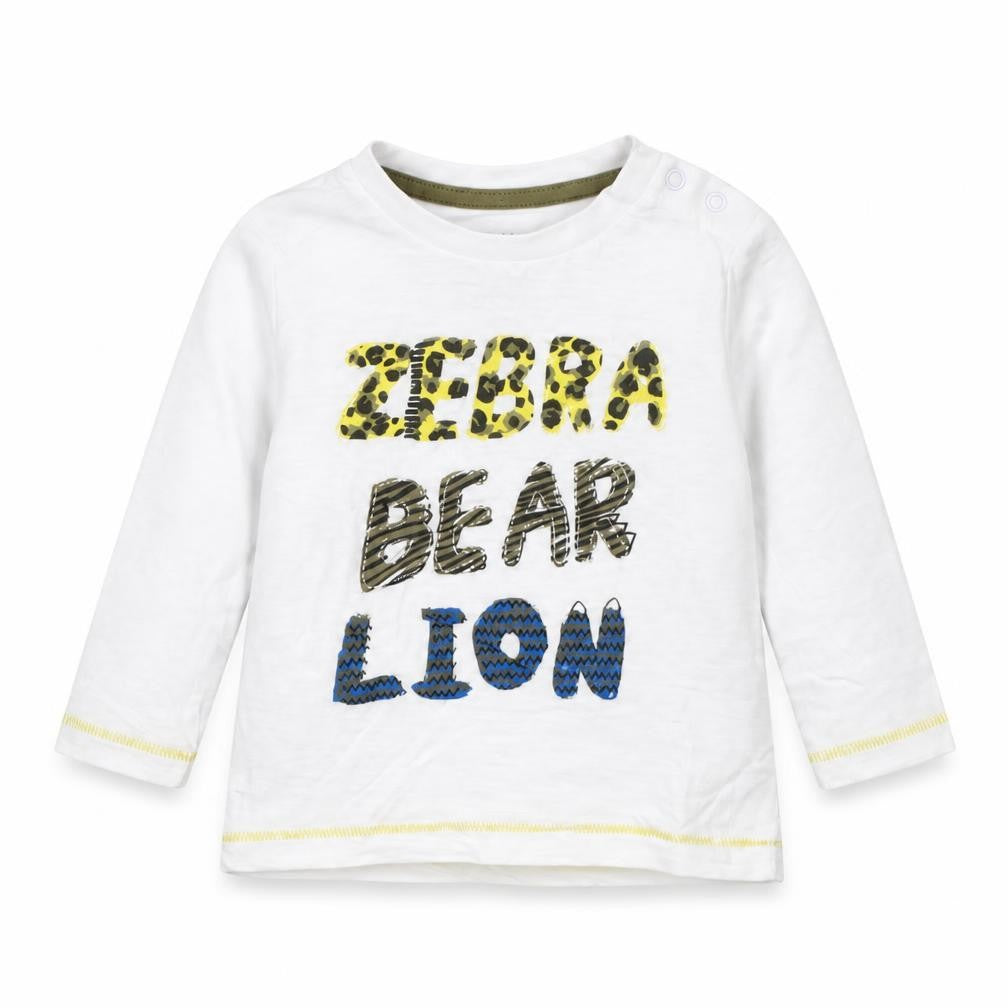 Mothercare Girls White   Basic T-Shirt Size 9-12 Months  - Animal
