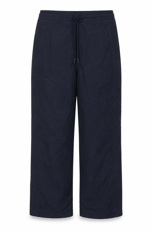 Front view of David Luke women’s blue sweatpants, size UK 26, in, 22-inch leg