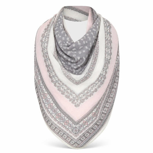 Front view of Preworn women’s multicoloured geometric shawl/wrap