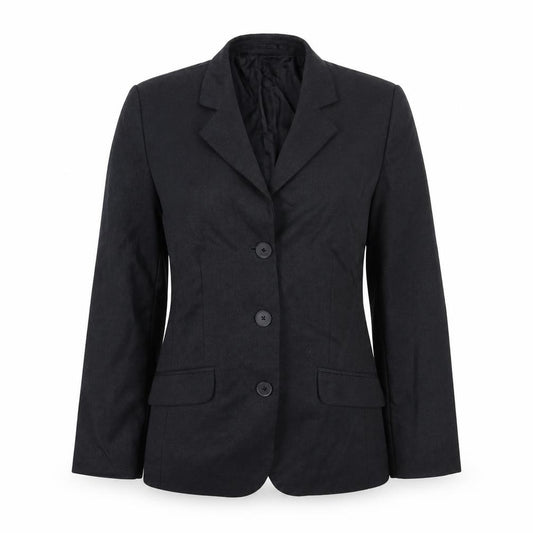 Front view of Endurance women’s black jacket blazer, size UK 10