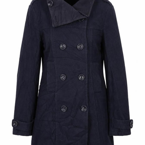 H&M Womens Blue   Pea Coat Coat Size S