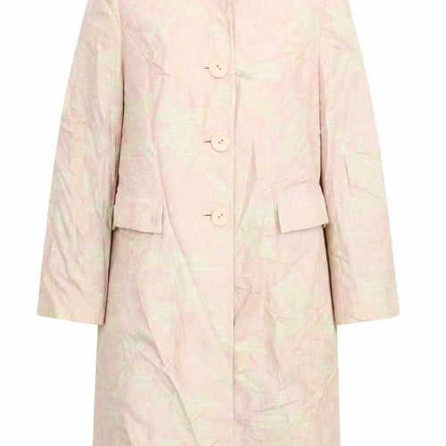 Wallis Womens Beige Floral  Overcoat Coat Size 12