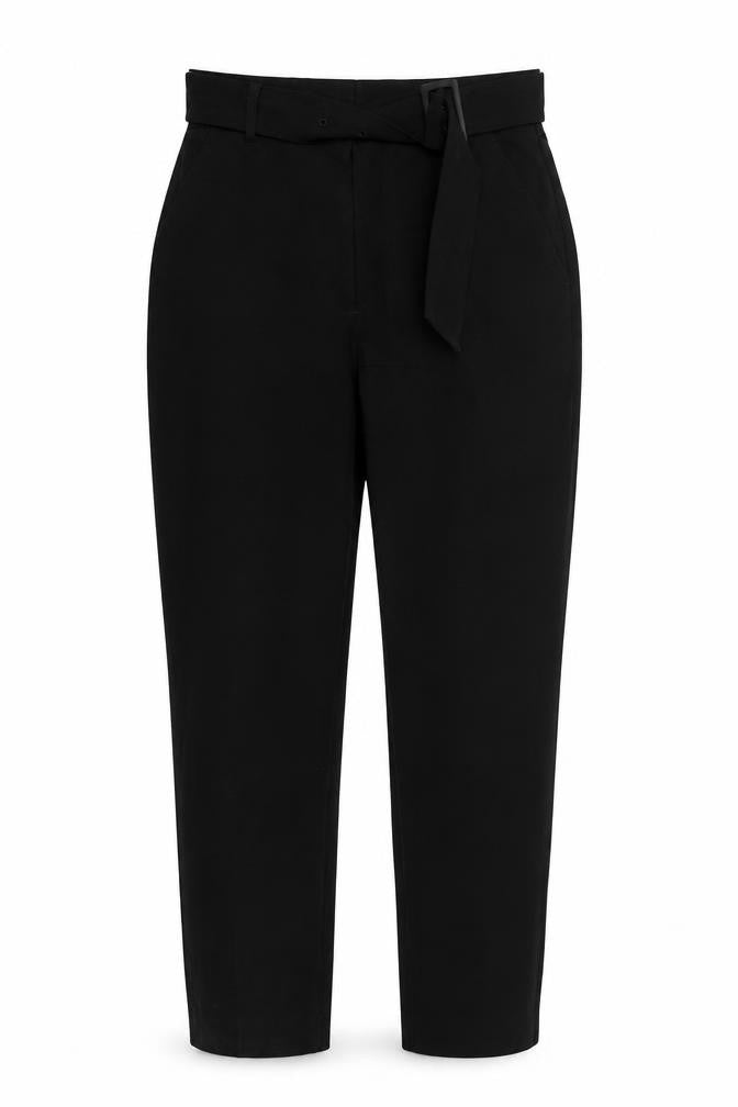 Front view of H&M women’s black jegging trousers, size UK 8, 27-inch leg