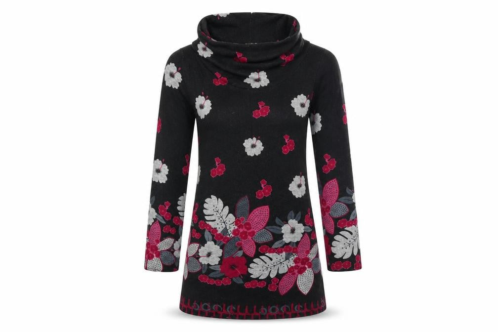 Quetzal Womens Black   Pullover Jumper Size M