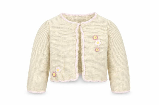 Front view of John Lewis Baby Brown Jacket Coatigan, size 12-18, Months