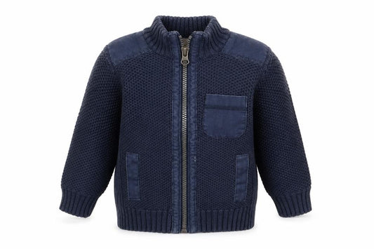 Front view of F&F Blue Jacket, size 12, Months