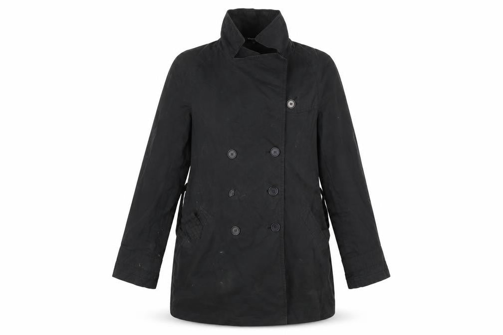 Great Plains Womens Black   Overcoat Coat Size XS