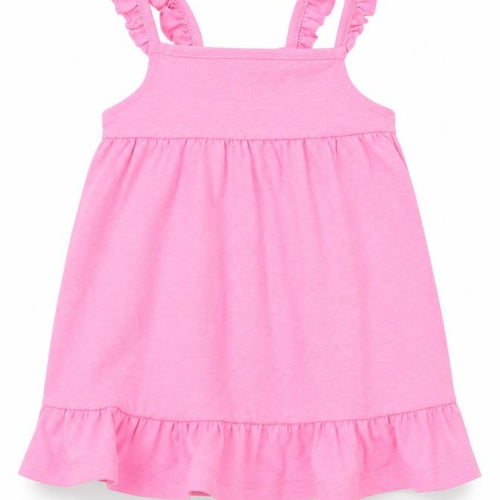 F&F Girls Pink   Pinafore/Dungaree Dress  Size 3-6 Months