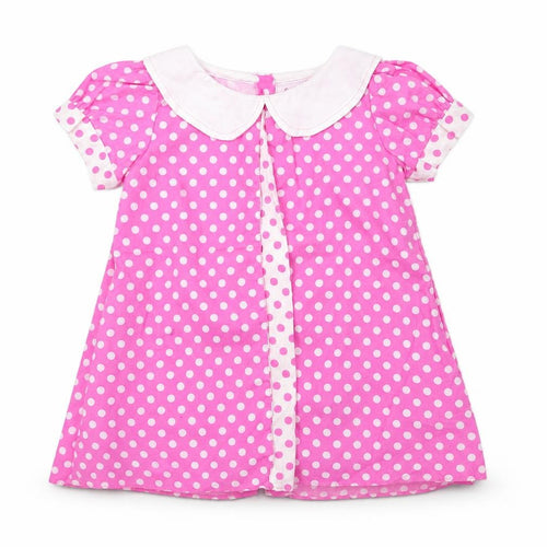 sweet elegance Girls Pink Polka Dot  A-Line  Size 12 Months