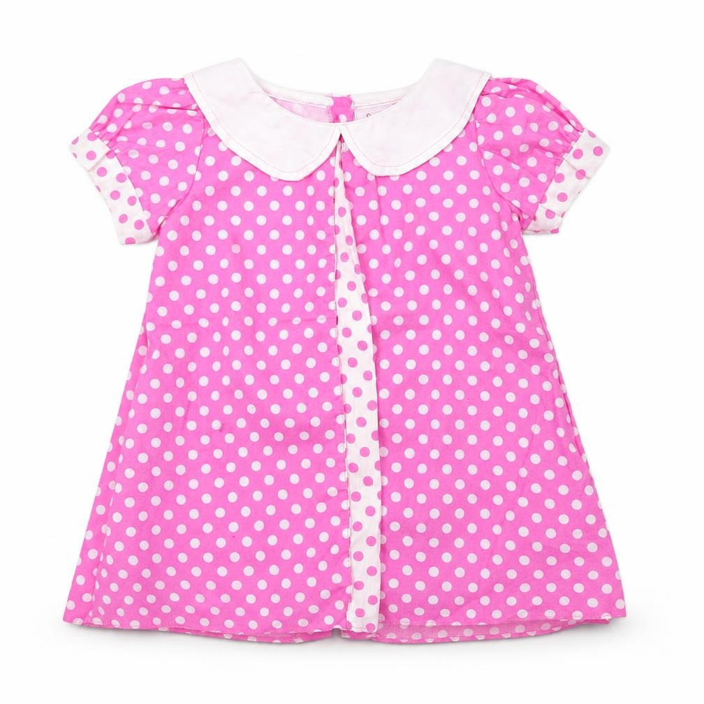 sweet elegance Girls Pink Polka Dot  A-Line  Size 12 Months