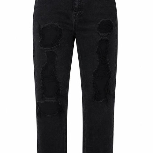 Missguided Womens Black   Straight Jeans Size 12 L24 in