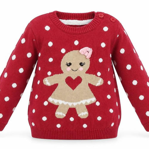 Earlydays Baby Red Polka Dot Knit Pullover Jumper Size 9-12 Months