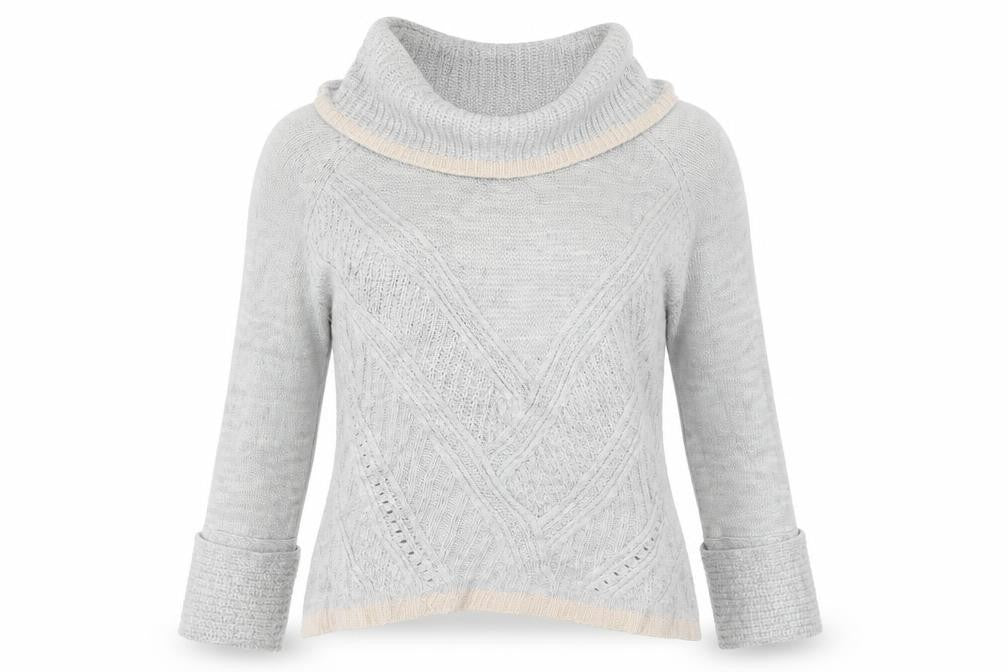 Oasis Womens Grey  Knit Pullover Jumper Size M