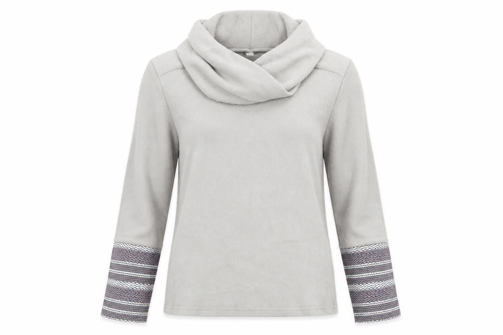 Front view of Preworn women’s grey jumper, size S