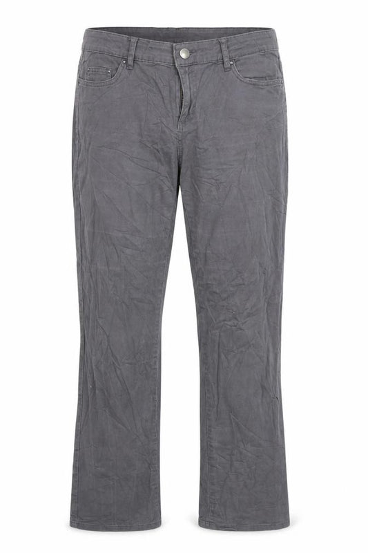 Front view of ESMARA women’s grey trousers, size UK 14, 30-inch leg