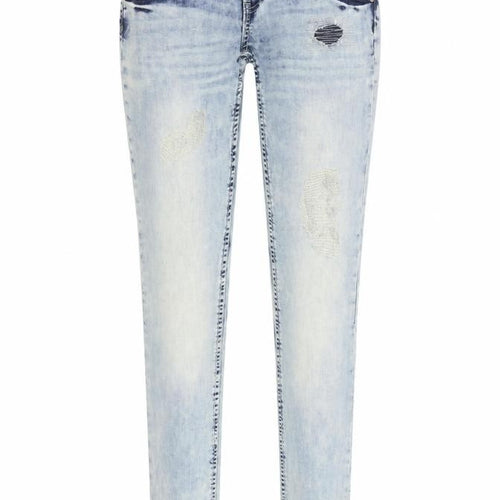 Multiblu Womens Blue  Denim Skinny Jeans Size 36 in L34 in