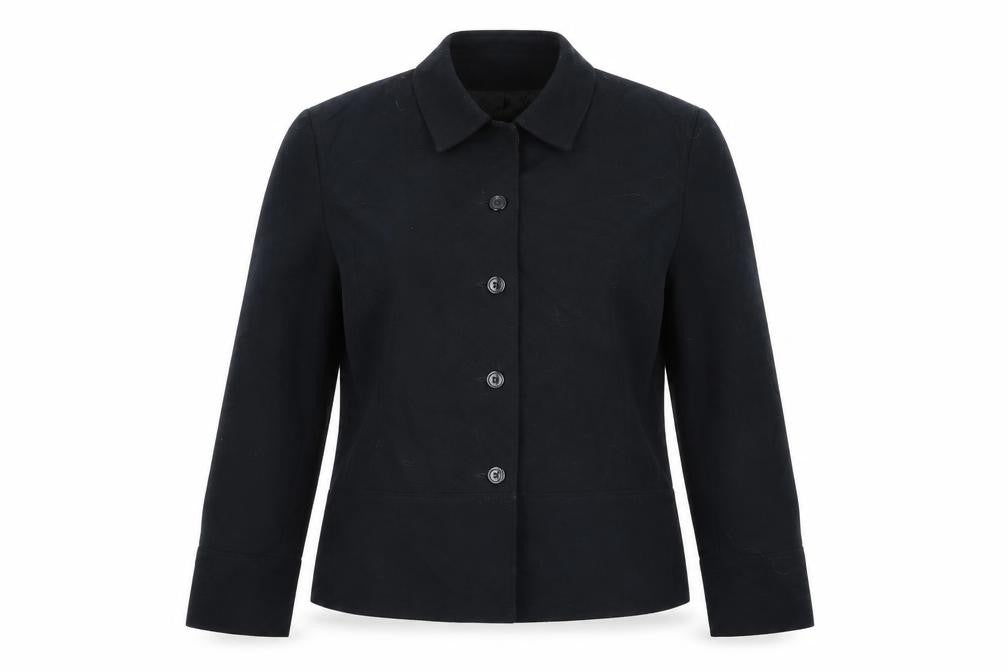 Front view of Debenhams women’s blue jacket blazer, size UK 16