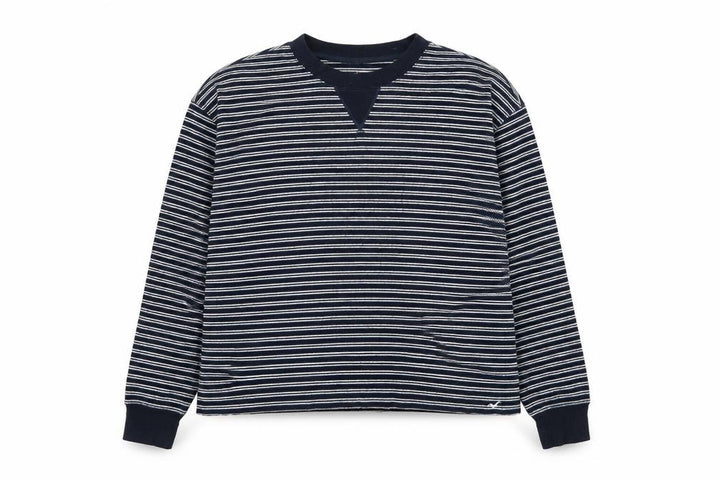 Hollister Womens Blue Striped Pullover Jumper Size M
