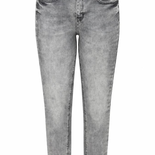 Denim & Co. Womens Grey  Denim Skinny Jeans Size 10 L25 in - Acid Wash