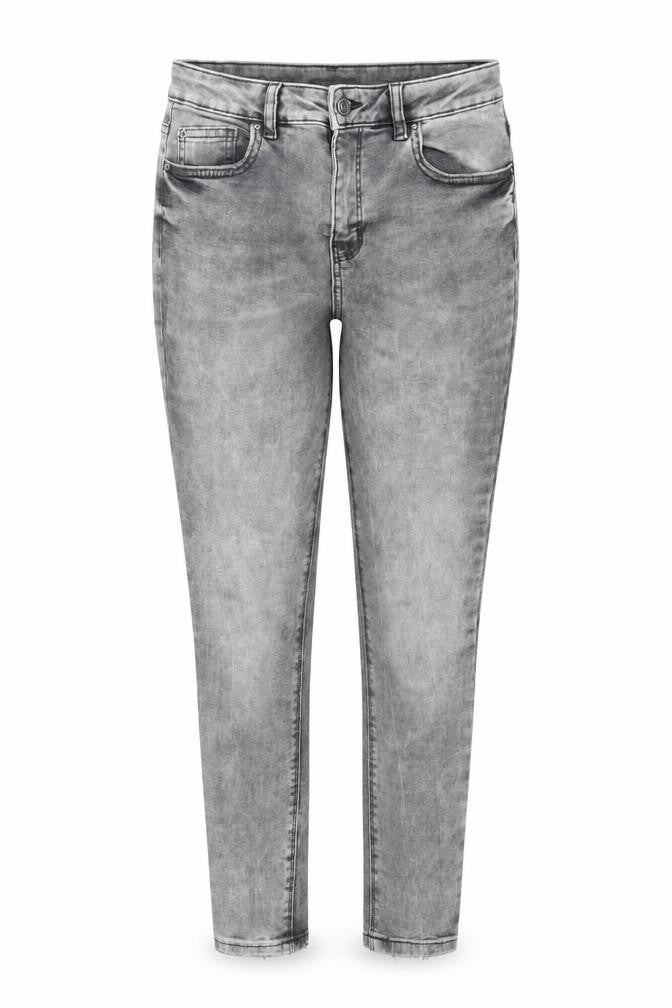 Denim & Co. Womens Grey  Denim Skinny Jeans Size 10 L25 in - Acid Wash