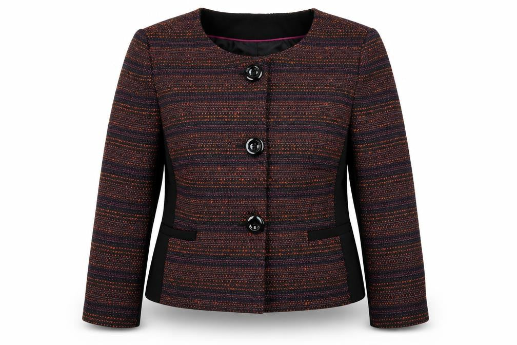 Country Casuals Womens Purple Jacket Blazer Size 10