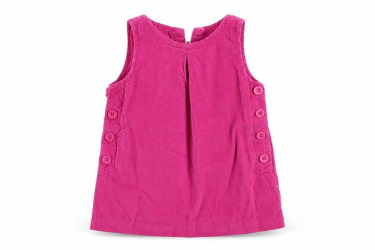 Front view of Gap girls’ pink colourblock a-line, size 12-18, months