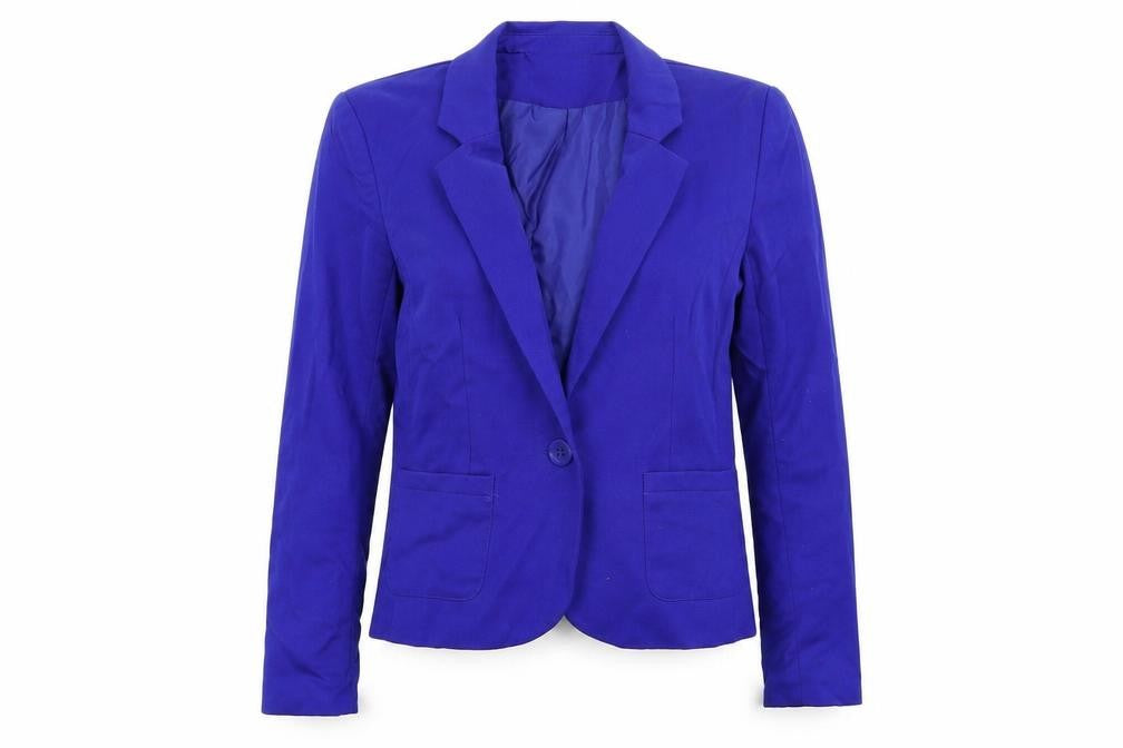 Divided Womens Blue   Jacket Suit Jacket Size 8