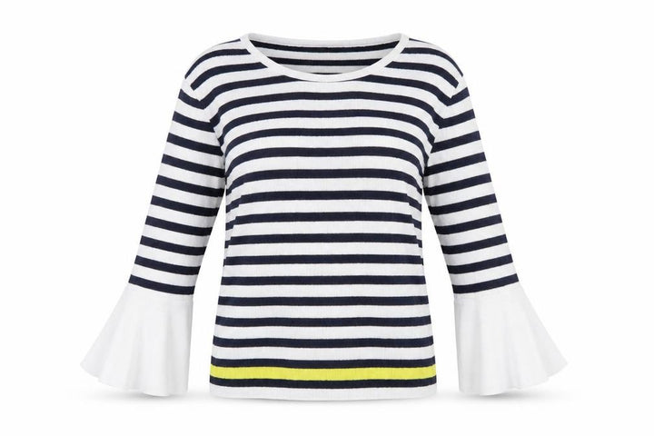 Mango Womens Blue Striped  Pullover Jumper Size S