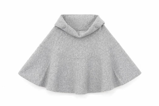 Front view of Zara women’s grey a-line skirt, size S, - 20 inch waist