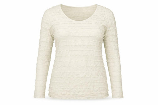 Front view of Kaliko women’s beige jumper, size UK 18