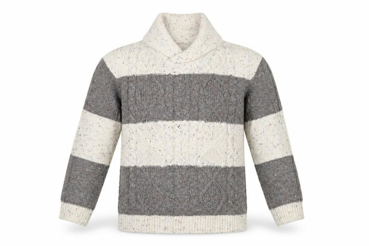 Nutmeg Girls Beige Striped Pullover Jumper Size 4-5 Years