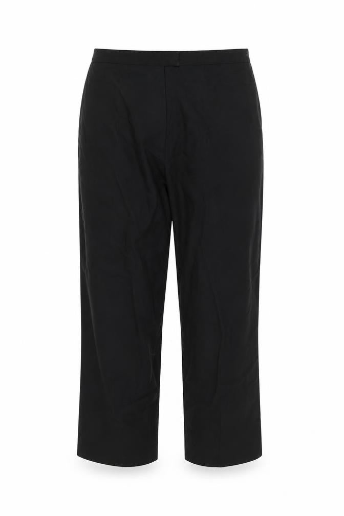 Front view of Soon women’s black trousers, size UK 14, 21-inch leg