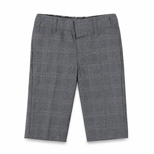 Front view of Monsoon boys’ grey capri trousers, size 6-9, months
