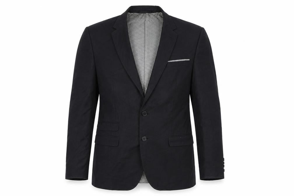 Front view of F&F men’s grey jacket blazer, size 40