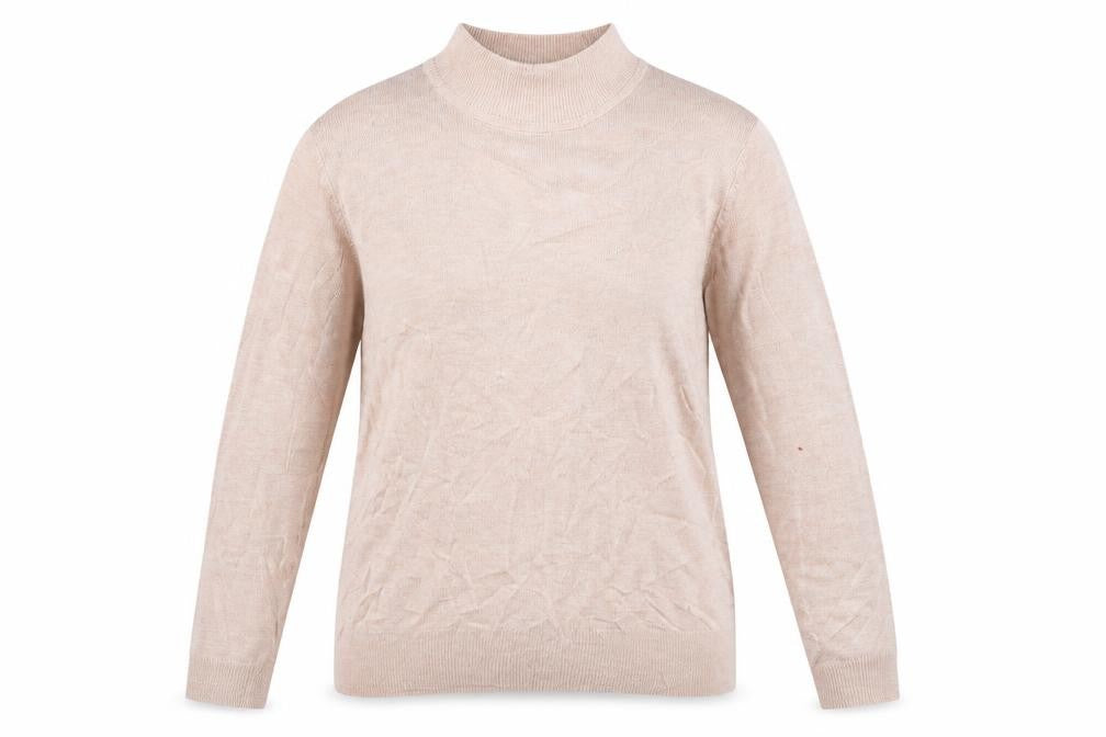 Front view of F&F women’s pink jumper, size UK 12